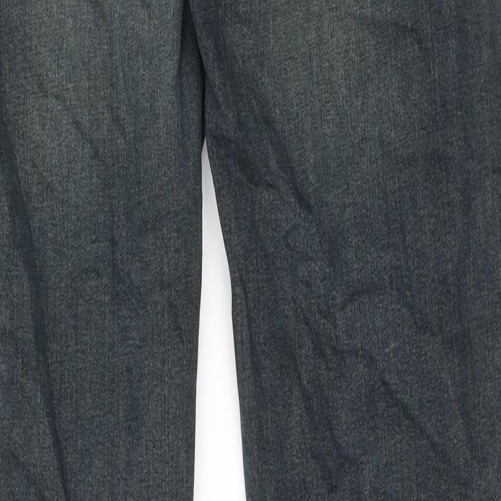 NEXT Mens Blue Cotton Straight Jeans Size 30 in L33 in Regular Zip