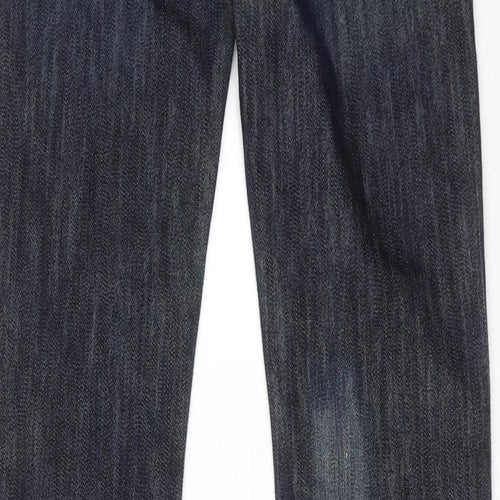 Rock & Republic Womens Blue Cotton Bootcut Jeans Size 27 in Regular Zip