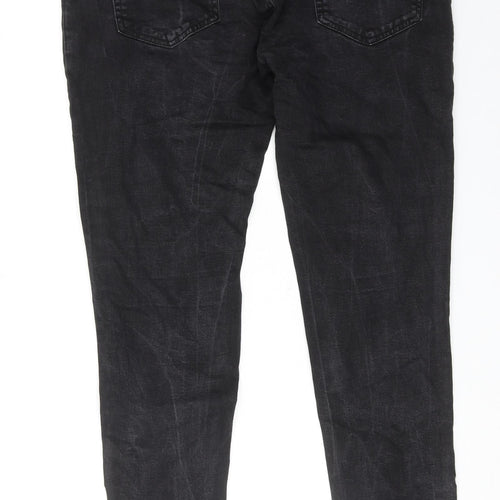 ze enzo Womens Black Cotton Skinny Jeans Size 40 in Regular Zip