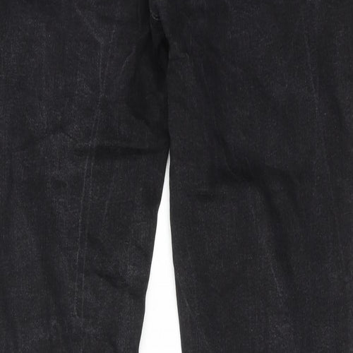 ze enzo Womens Black Cotton Skinny Jeans Size 40 in Regular Zip