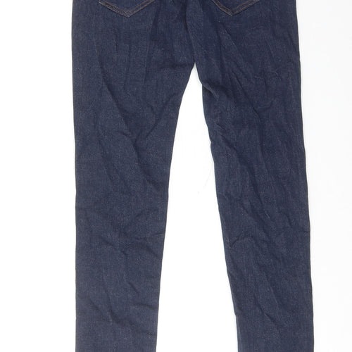 Seven7 Womens Blue Cotton Skinny Jeans Size 26 in Regular Zip