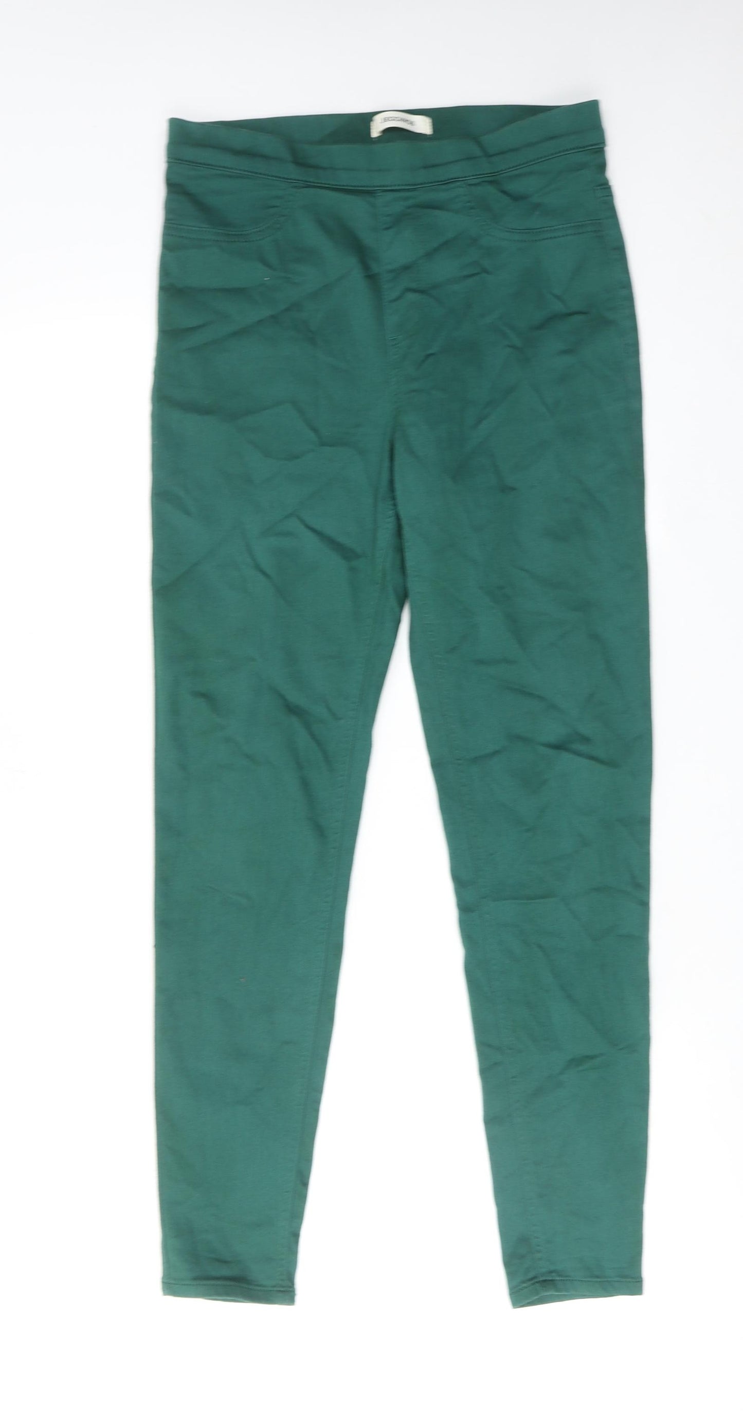 Marks and Spencer Womens Green Cotton Jegging Jeans Size 10 Regular