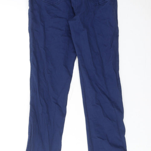 Boden Boys Blue Cotton Straight Jeans Size 14 Years Regular Drawstring