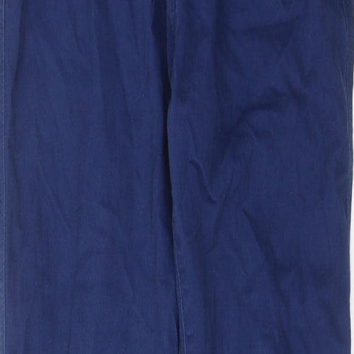 Boden Boys Blue Cotton Straight Jeans Size 14 Years Regular Drawstring