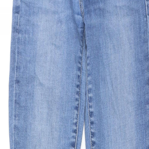 Gap Womens Blue Cotton Skinny Jeans Size 26 in Regular Zip