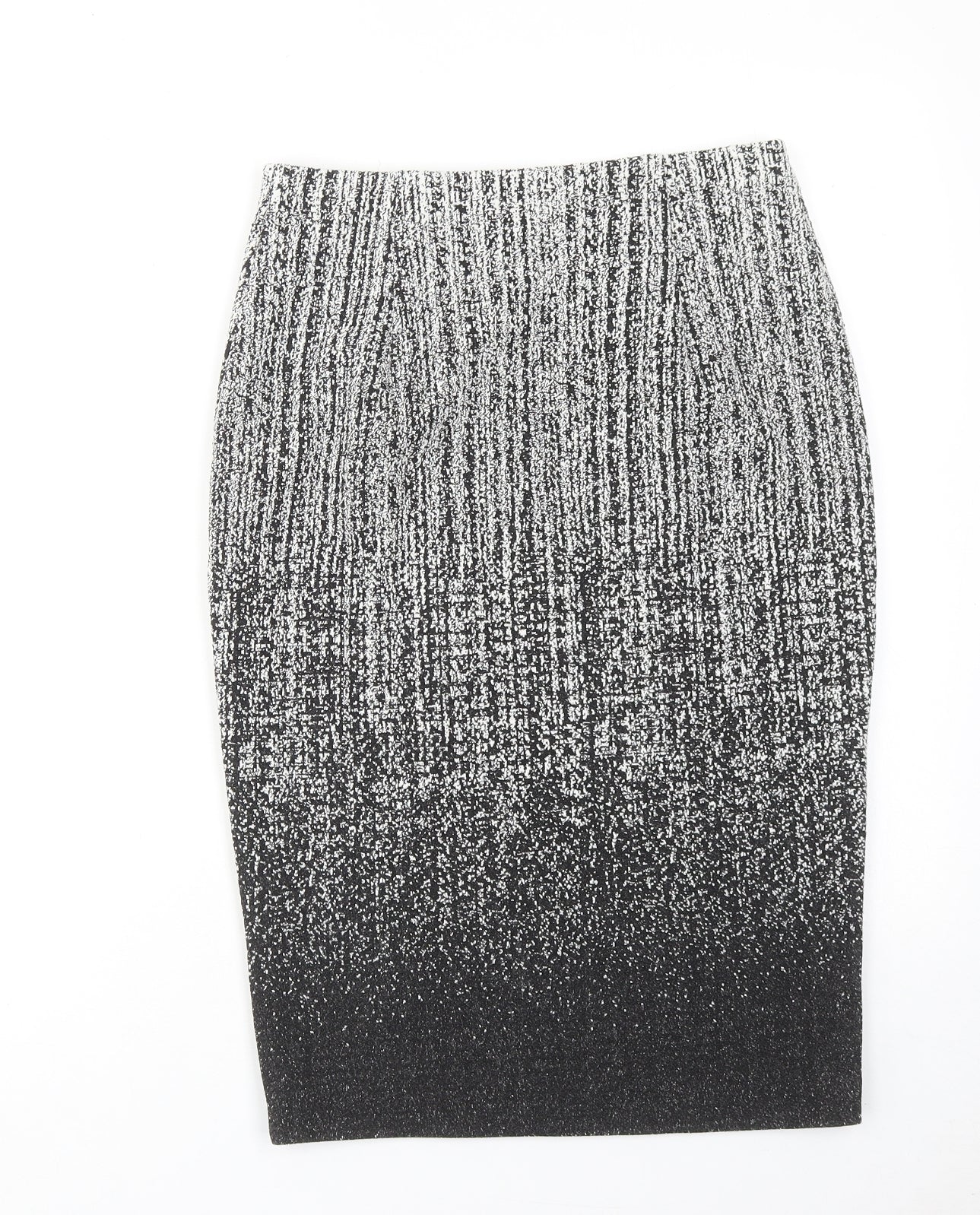 Roman Womens Black Geometric Polyester Straight & Pencil Skirt Size 10