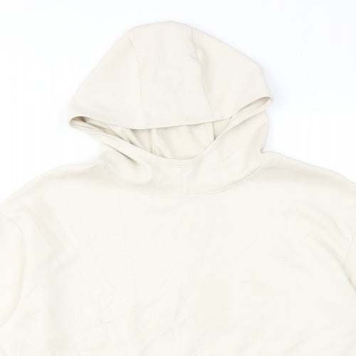 GOODMOVE Womens Beige Polyester Pullover Hoodie Size 14 Pullover
