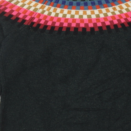 Seasalt Womens Green Round Neck Acrylic Pullover Jumper Size 12