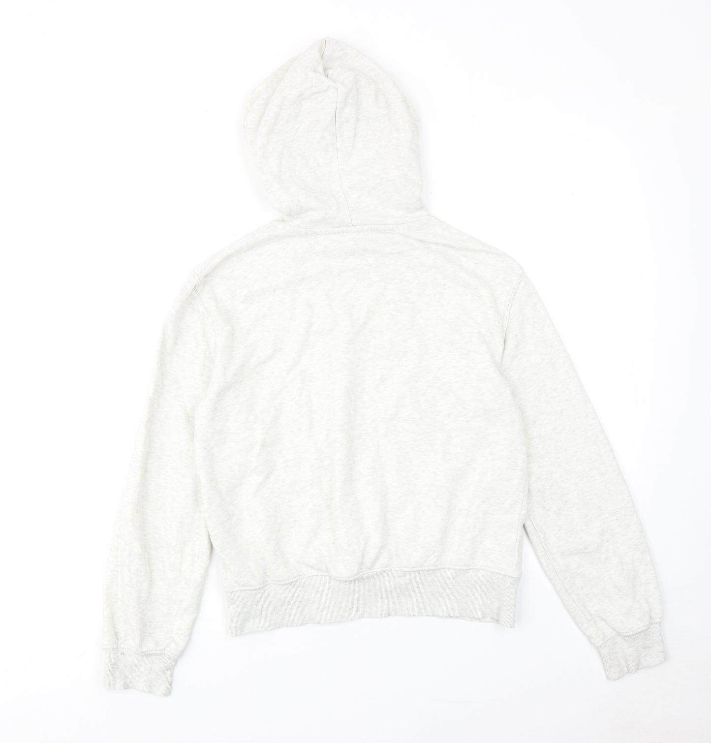 H&M Womens Grey Cotton Pullover Hoodie Size 2XS Pullover