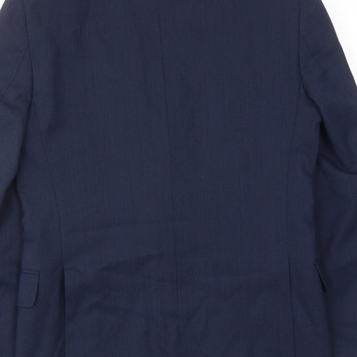 Marks and Spencer Mens Blue Polyacrylate Fibre Jacket Suit Jacket Size 36 Regular