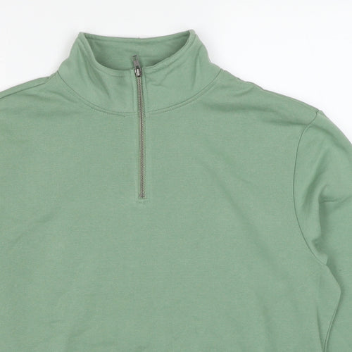 Livergy Mens Green Polyester Pullover Sweatshirt Size M