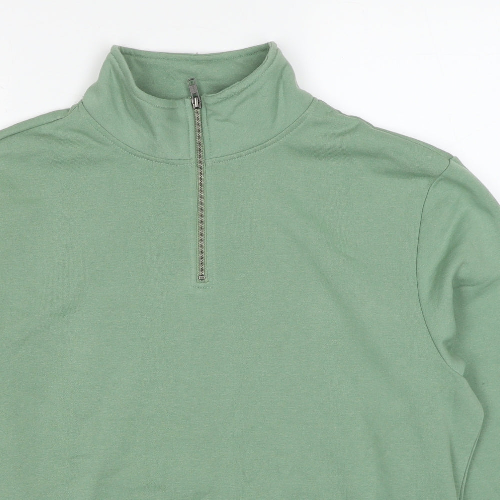 Livergy Mens Green Polyester Pullover Sweatshirt Size M