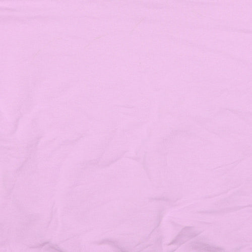 ASOS Womens Pink Cotton Pullover Sweatshirt Size 8 Pullover - Good Energy