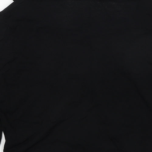 Alex & Co Womens Black V-Neck Viscose Cardigan Jumper Size 10