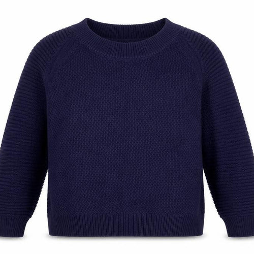 Great Plains London Womens Blue Round Neck Cotton Pullover Jumper Size XS