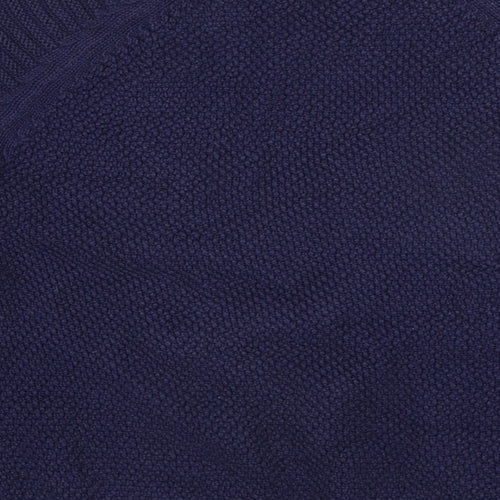 Great Plains London Womens Blue Round Neck Cotton Pullover Jumper Size XS