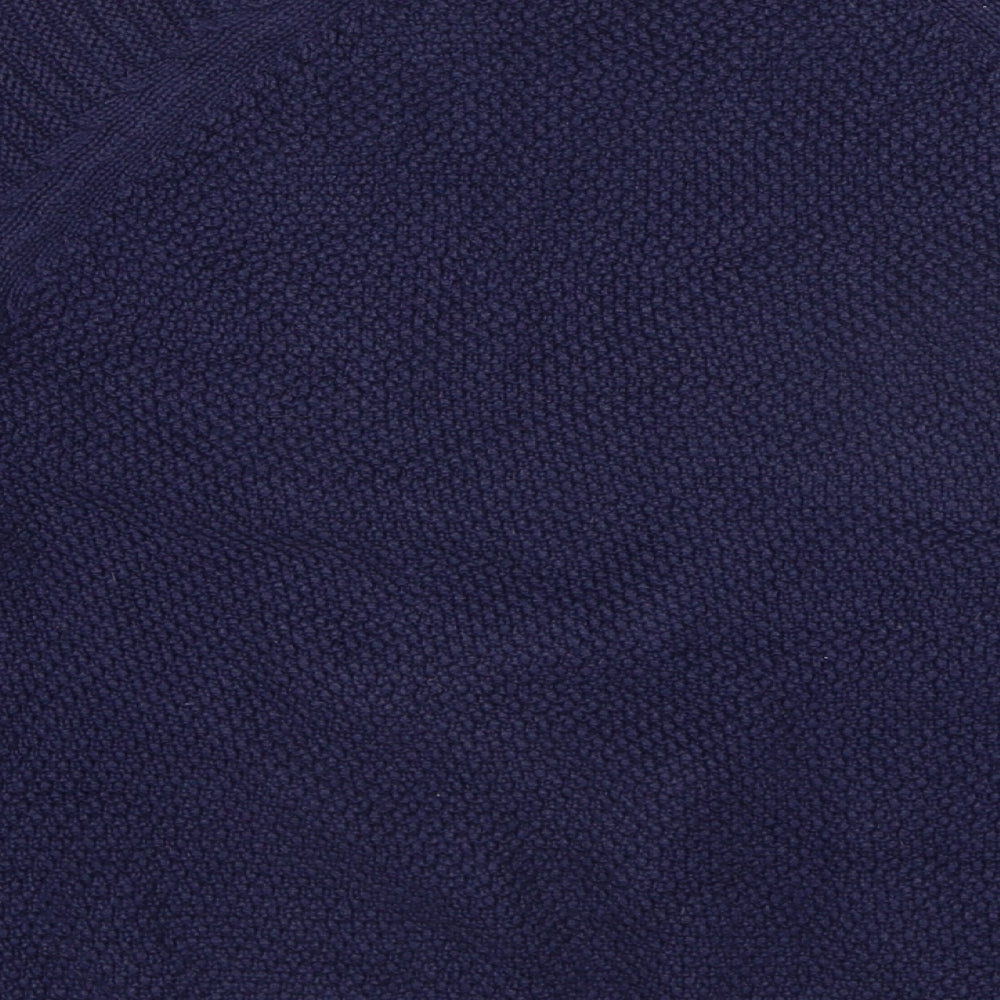 Great Plains London Womens Blue Round Neck Cotton Pullover Jumper Size XS