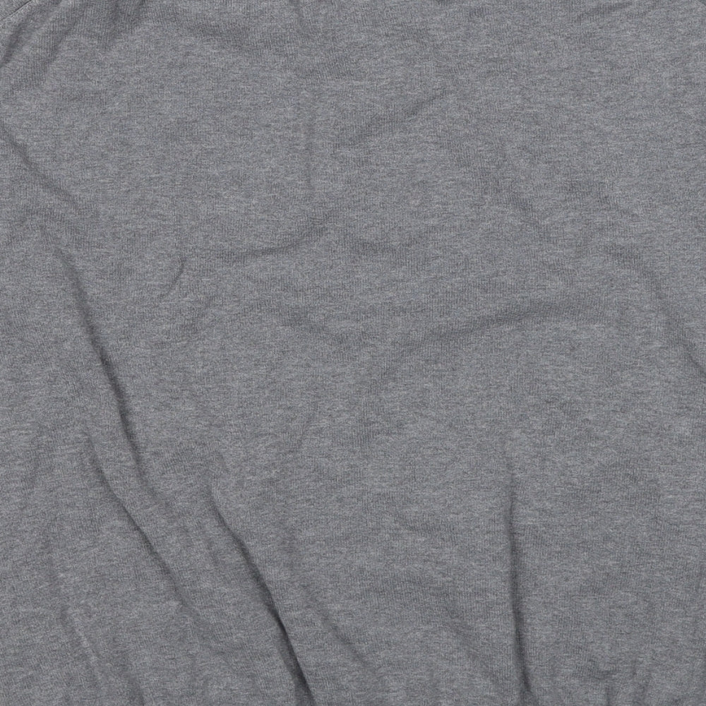 GANT Mens Grey Cotton Henley Sweatshirt Size XL