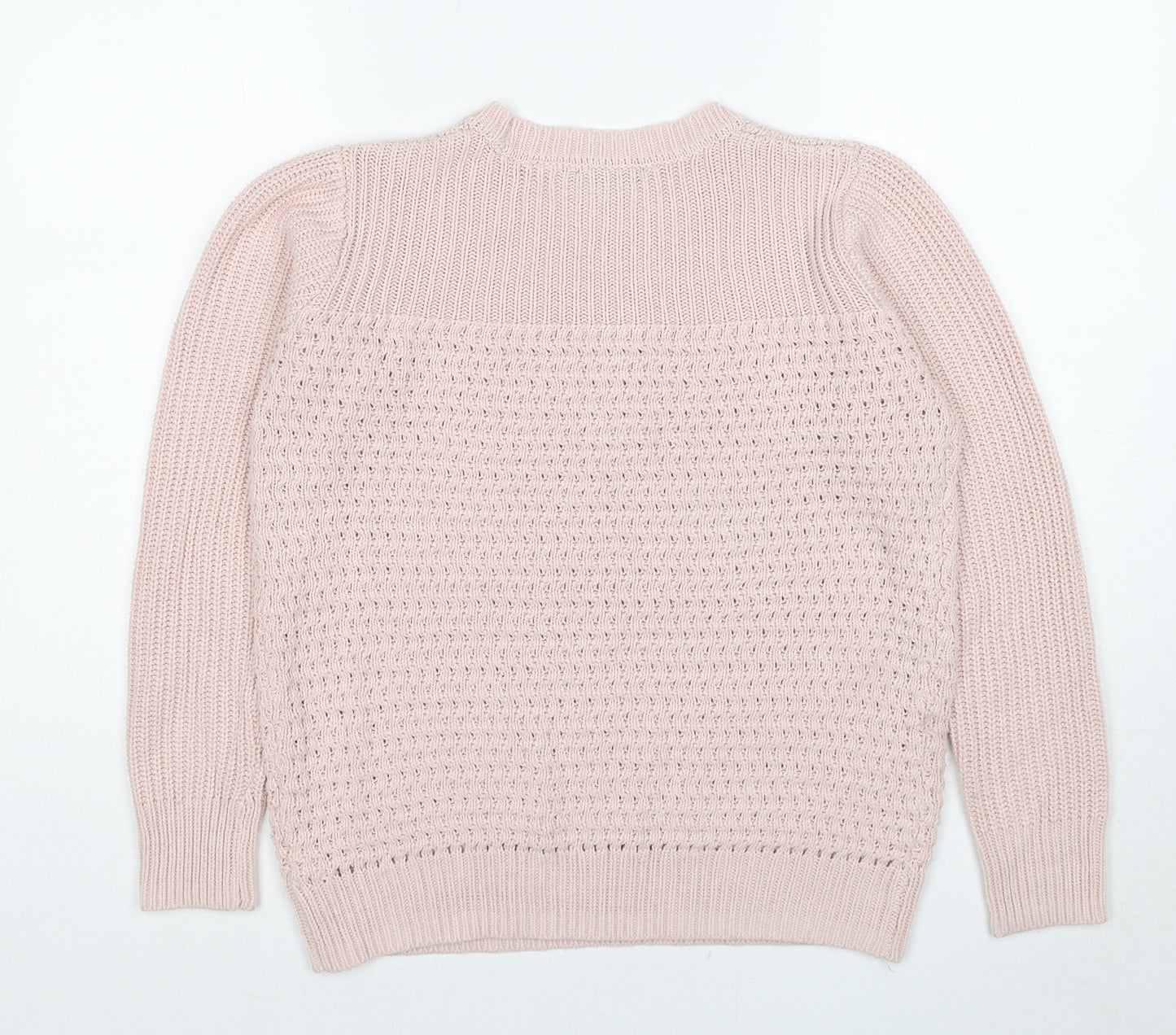 Dorothy Perkins Womens Pink Round Neck Acrylic Pullover Jumper Size 8
