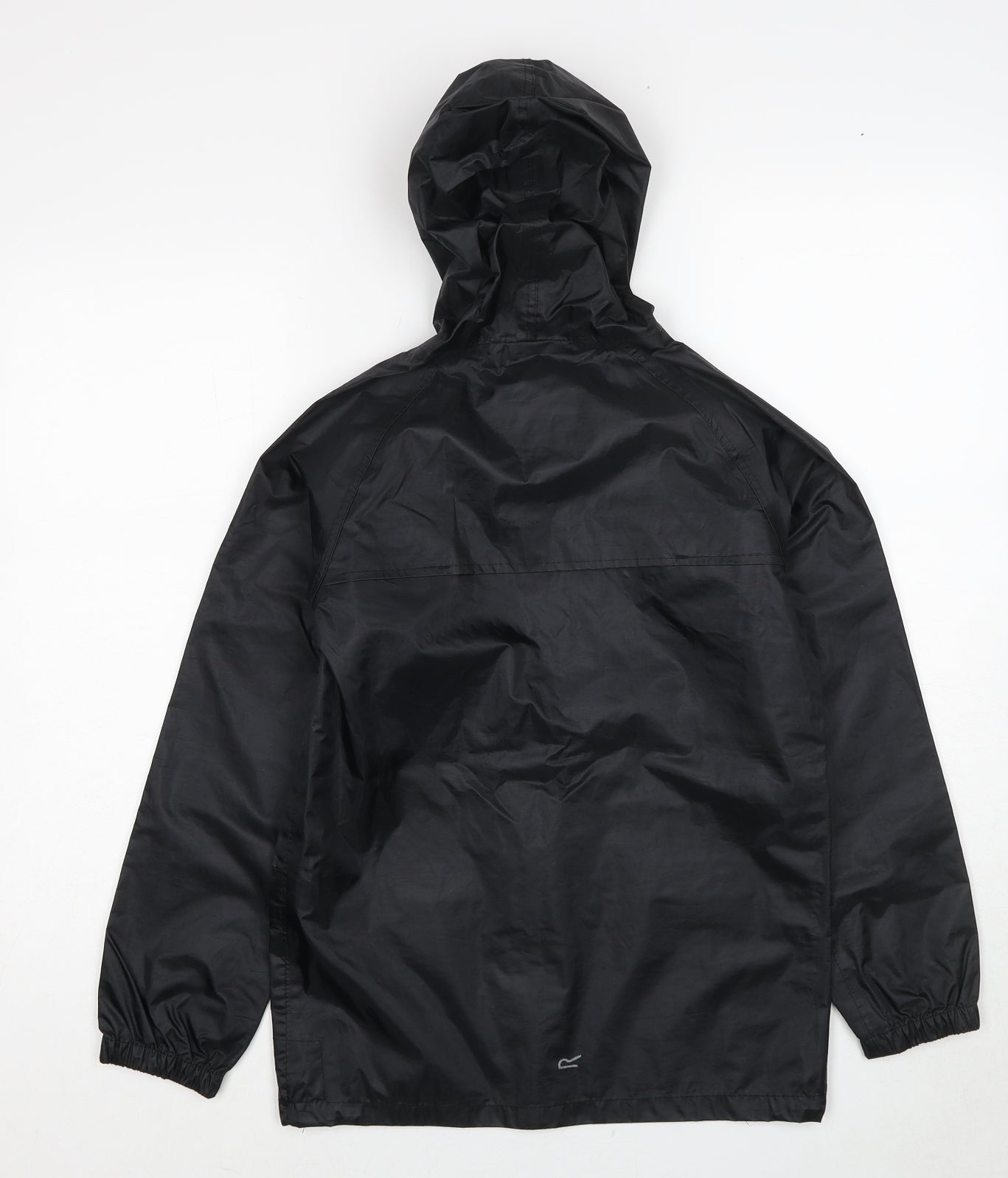 Regatta Girls Black Windbreaker Jacket Size 11-12 Years Zip