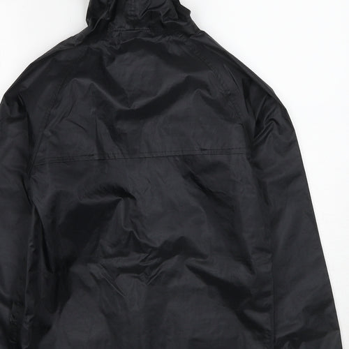 Regatta Girls Black Windbreaker Jacket Size 11-12 Years Zip