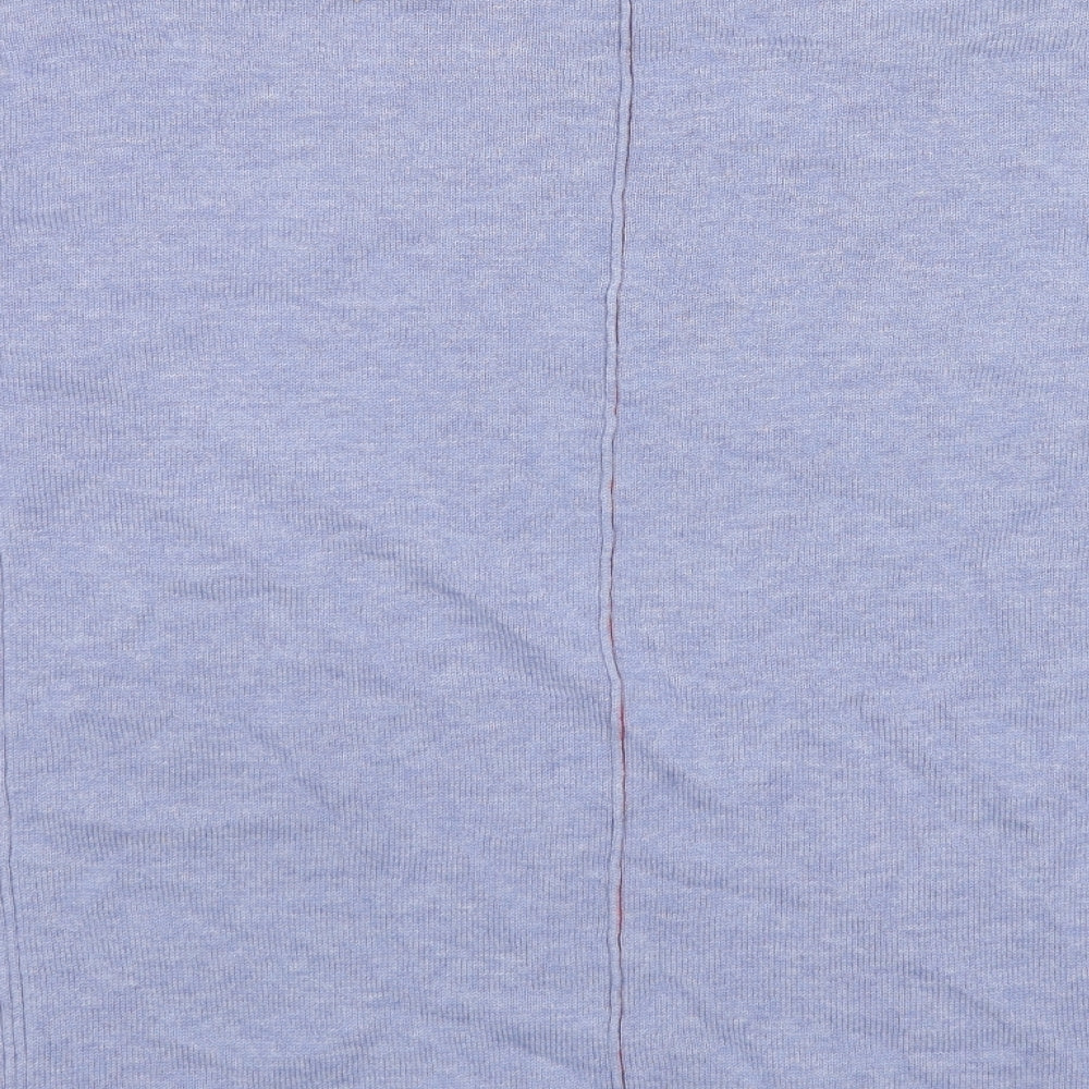 White Stuff Womens Blue Round Neck Cotton Pullover Jumper Size 10