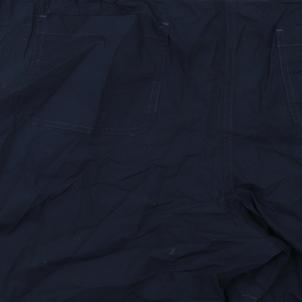 Casual Club Womens Blue Cotton Bermuda Shorts Size 20 Regular Zip