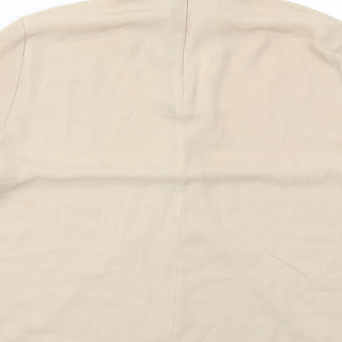 Boohoo Womens Beige Polyester Basic Blouse Size 8 Halter