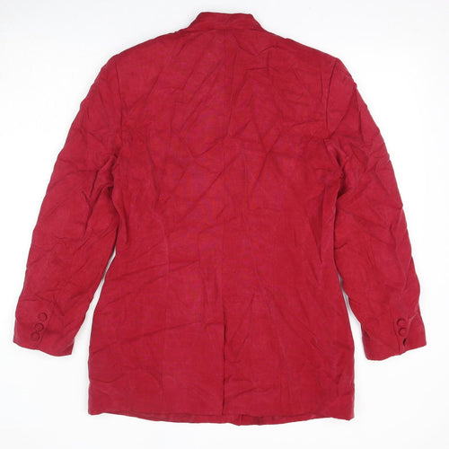 Monsoon Womens Red Jacket Blazer Size 14 Button