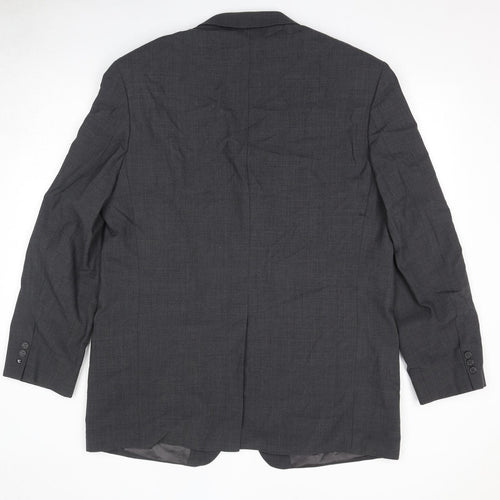 Marks and Spencer Mens Grey Polyester Jacket Suit Jacket Size 44 Regular
