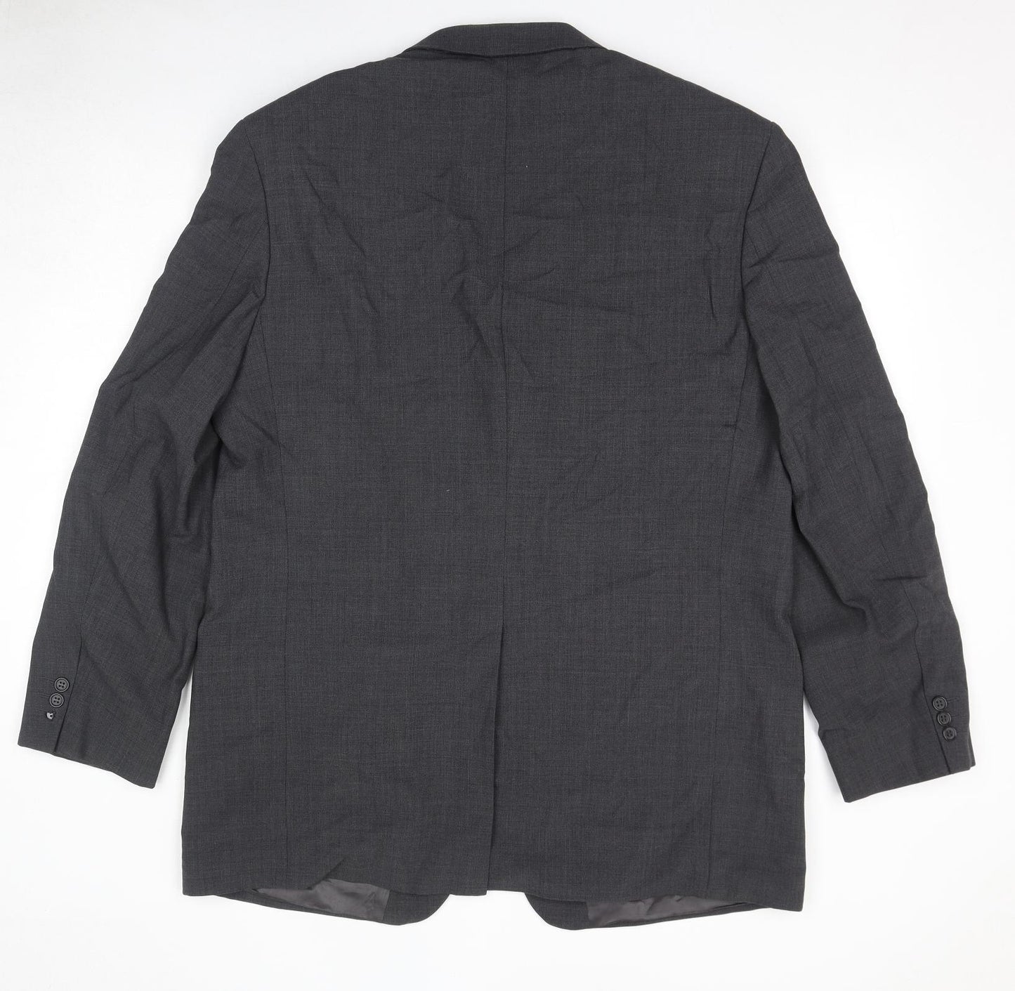 Marks and Spencer Mens Grey Polyester Jacket Suit Jacket Size 44 Regular