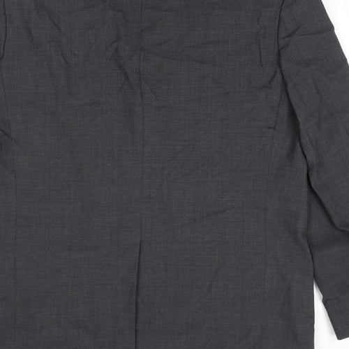 Marks and Spencer Mens Grey Polyester Jacket Suit Jacket Size 44 Regular