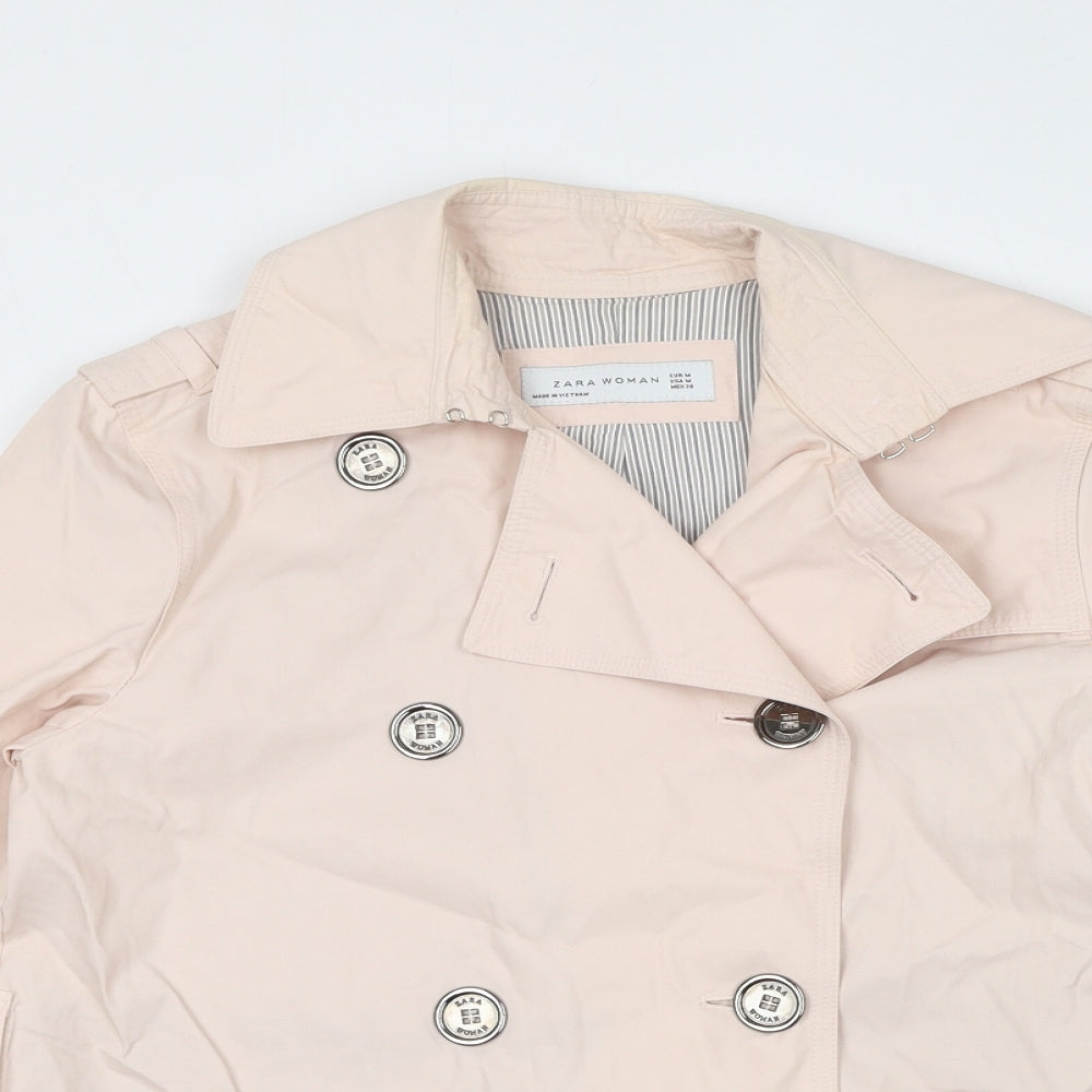 Zara Womens Pink Jacket Size M Button