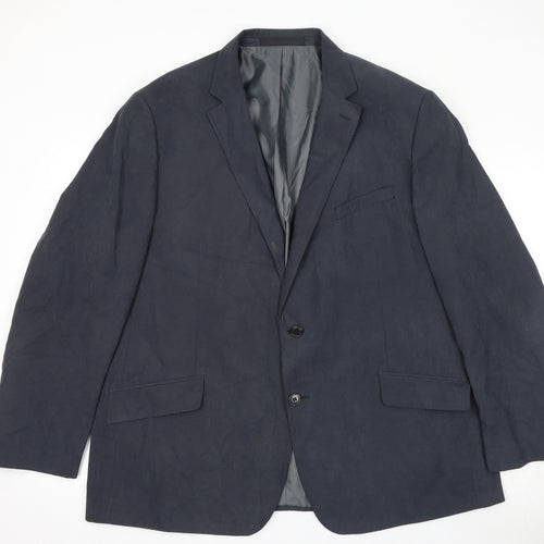 Marks and Spencer Mens Blue Polyester Jacket Suit Jacket Size 46 Regular
