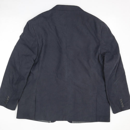 Marks and Spencer Mens Blue Polyester Jacket Suit Jacket Size 46 Regular