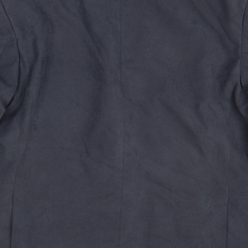 Marks and Spencer Mens Blue Polyester Jacket Suit Jacket Size 46 Regular