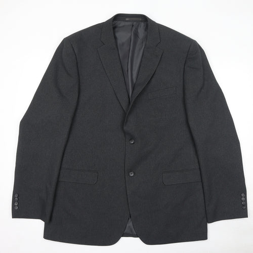 Greenwoods Mens Grey Polyester Jacket Suit Jacket Size 44 Regular