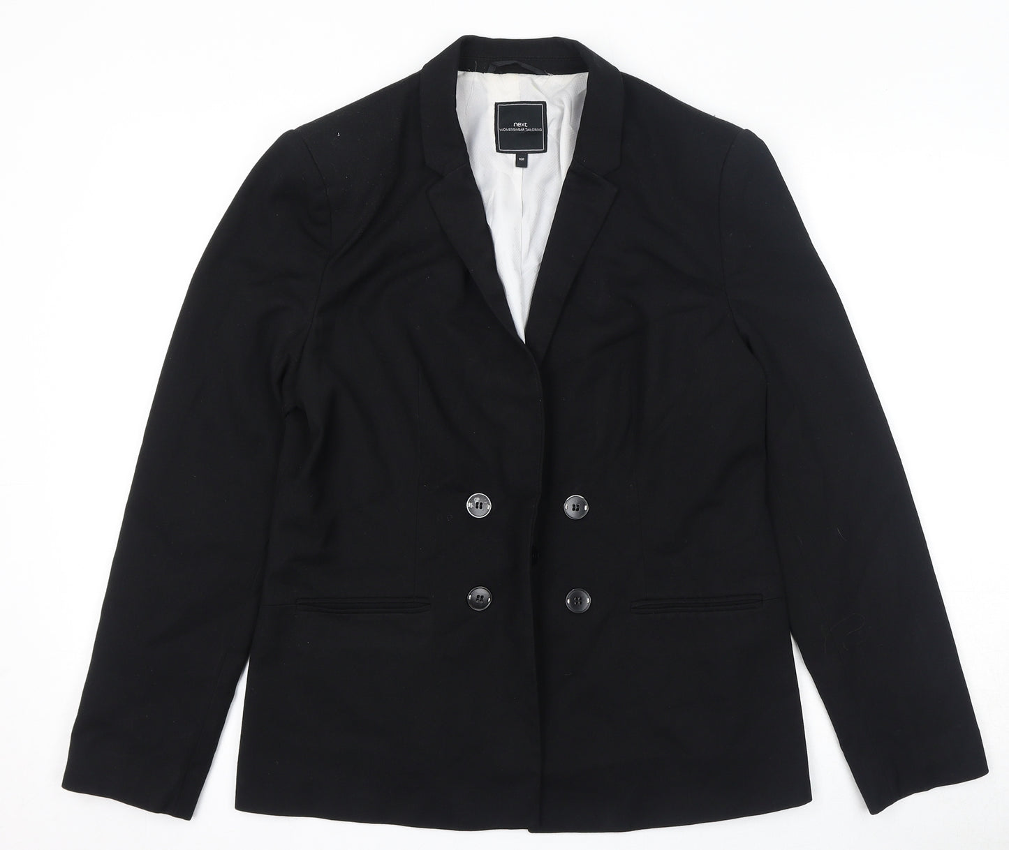 NEXT Womens Black Jacket Blazer Size 16 Button