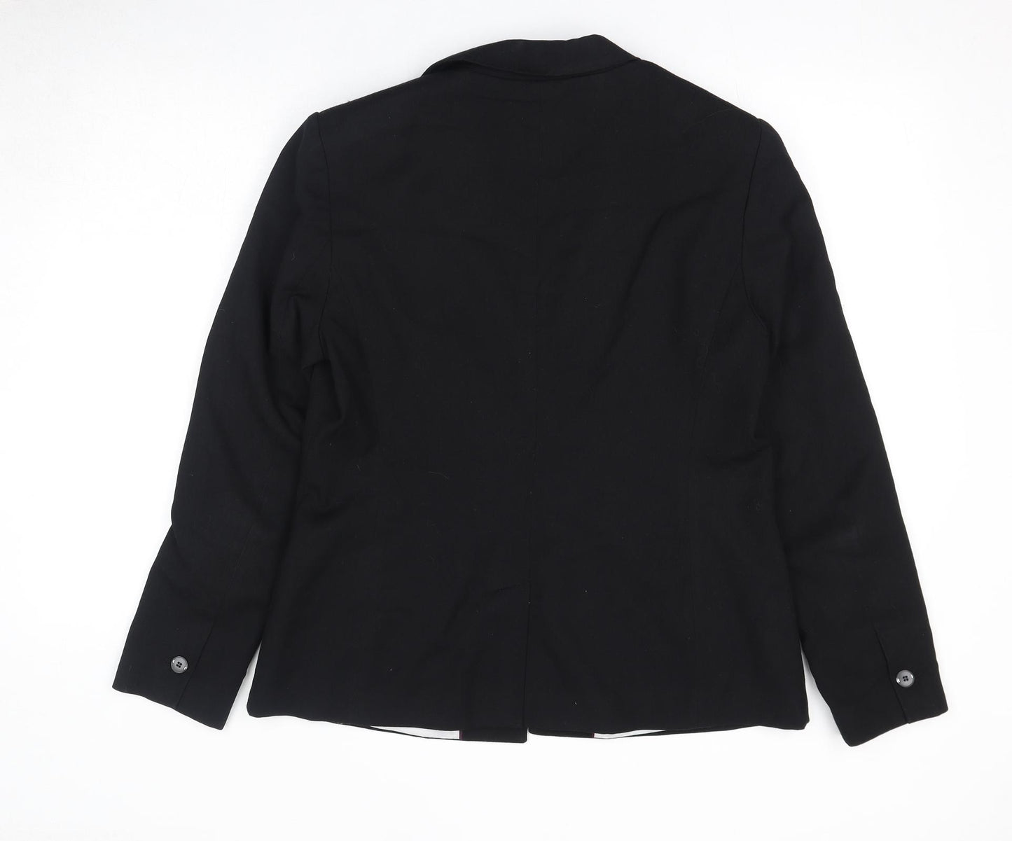 NEXT Womens Black Jacket Blazer Size 16 Button