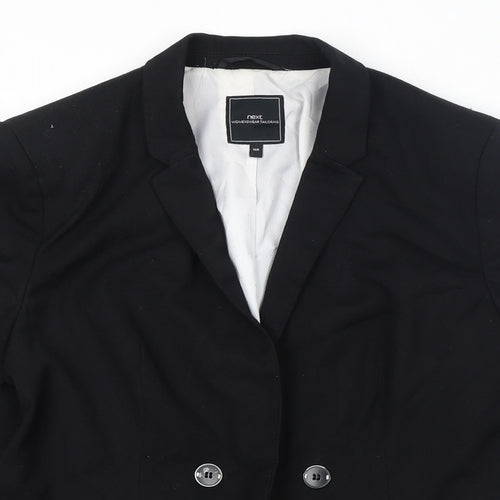 NEXT Womens Black Jacket Blazer Size 16 Button