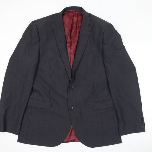 NEXT Mens Grey Wool Jacket Suit Jacket Size 42 Regular
