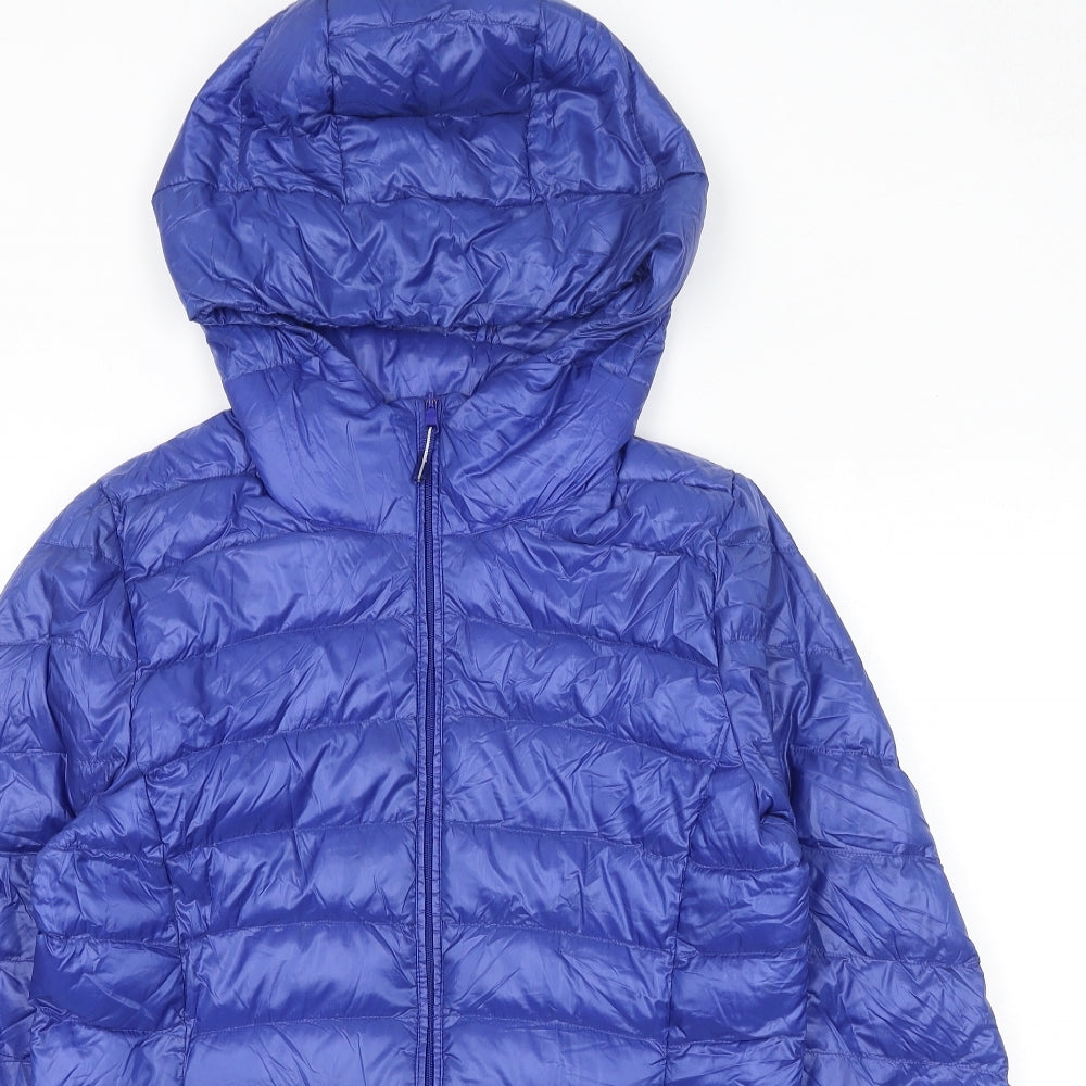 Uniqlo Mens Blue Quilted Jacket Size M Zip