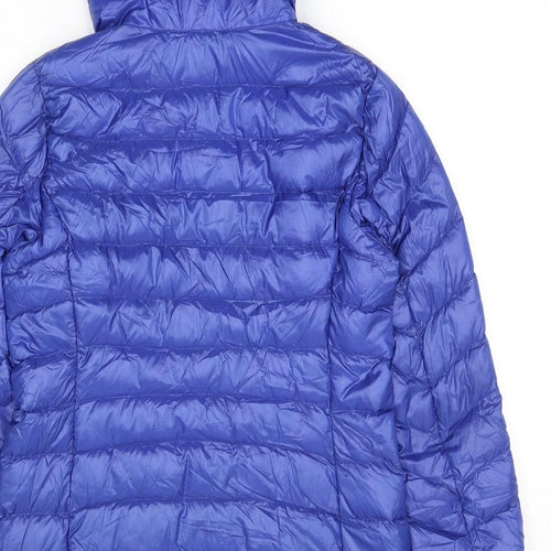 Uniqlo Mens Blue Quilted Jacket Size M Zip
