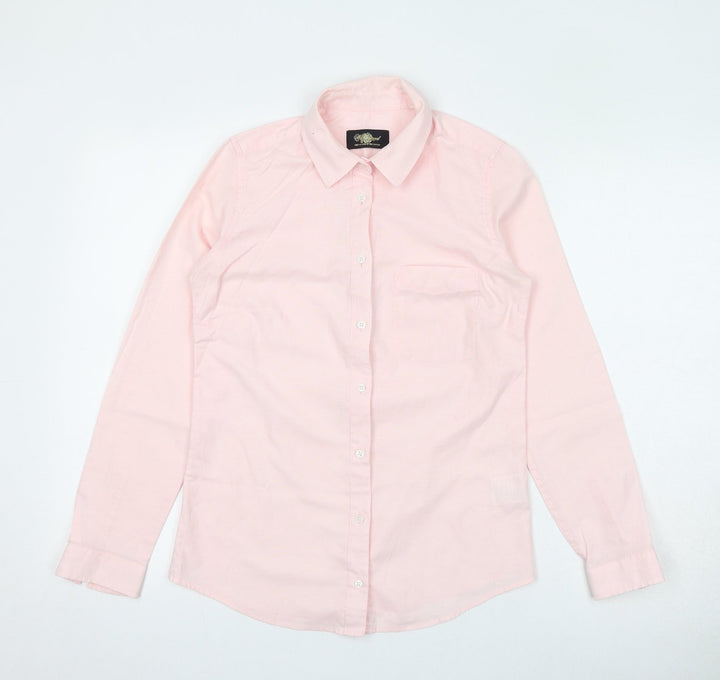Westwood Womens Pink Cotton Basic Button-Up Size S Collared