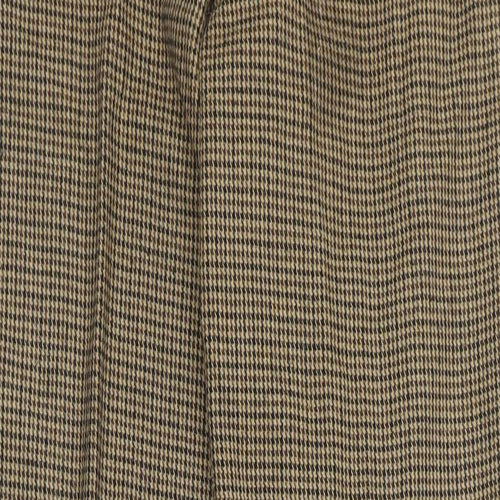 Cotton Traders Womens Brown Geometric Polyester Trousers Size 10 L33 in Regular Zip