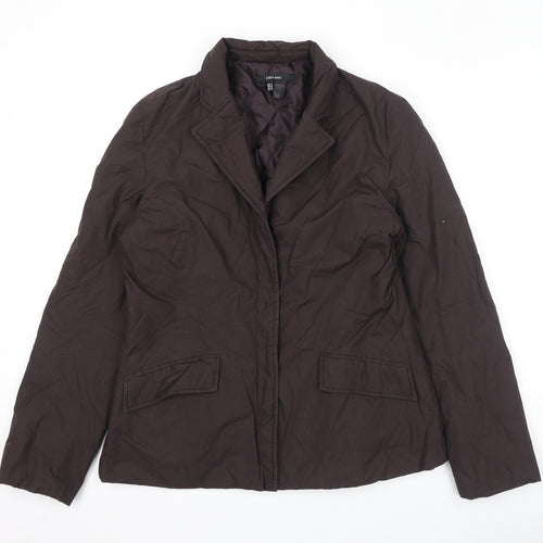 Zara Womens Brown Jacket Size M Snap