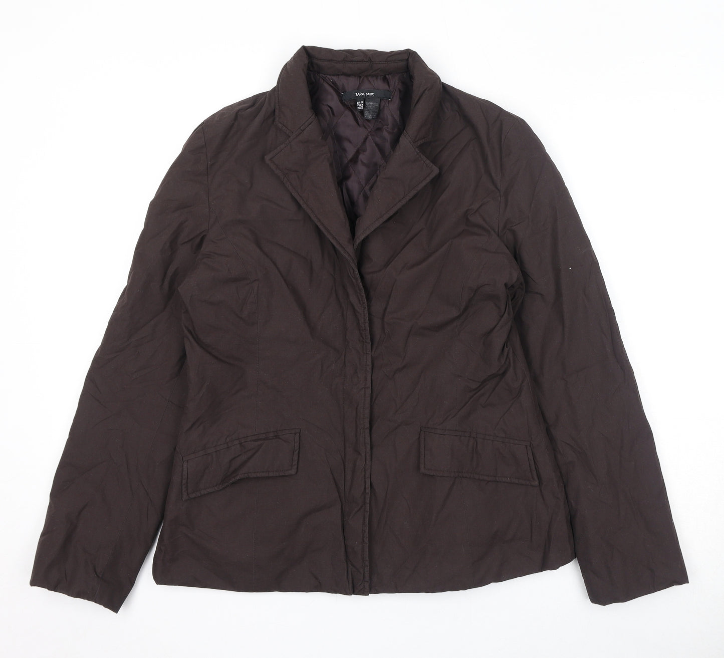 Zara Womens Brown Jacket Size M Snap