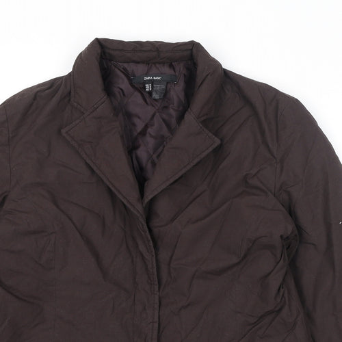 Zara Womens Brown Jacket Size M Snap