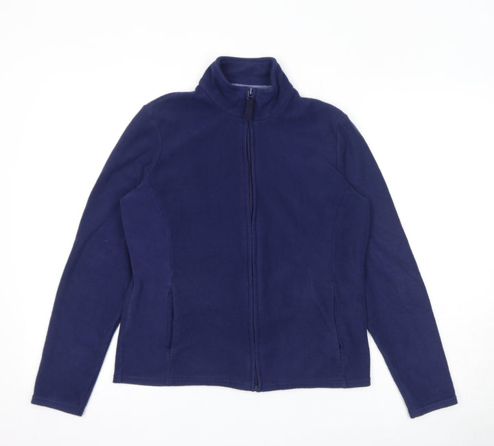 Marks and Spencer Womens Blue Jacket Size 10 Zip