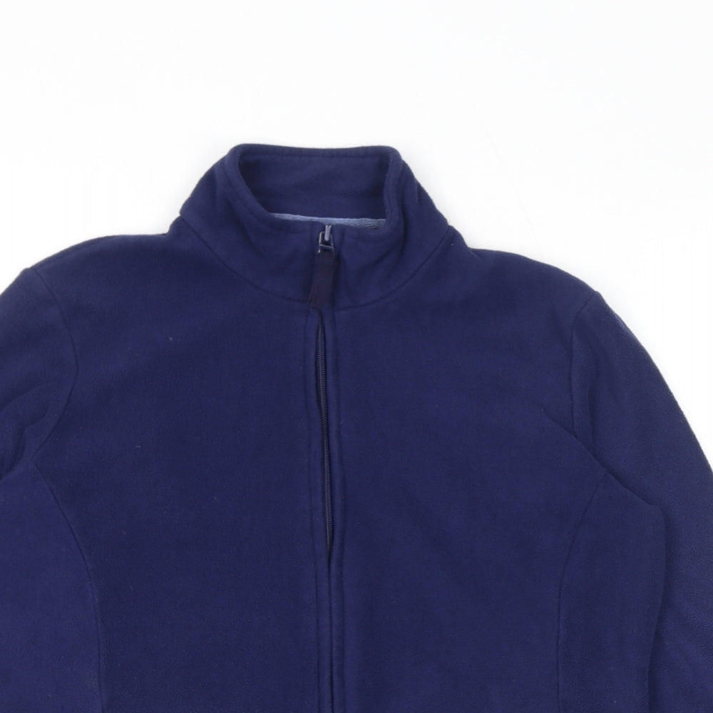 Marks and Spencer Womens Blue Jacket Size 10 Zip